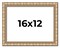 16x12 Modern Bamboo Picture Frame with UV-Resistant Acrylic & Acid Free Backing, Available in 5 Finishes - Gold, Silver, Brown, Black, and Natural